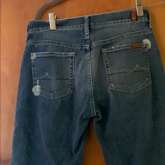 7 seven for mankind crop boy cut jeans size 26 - Picture 1 of 6